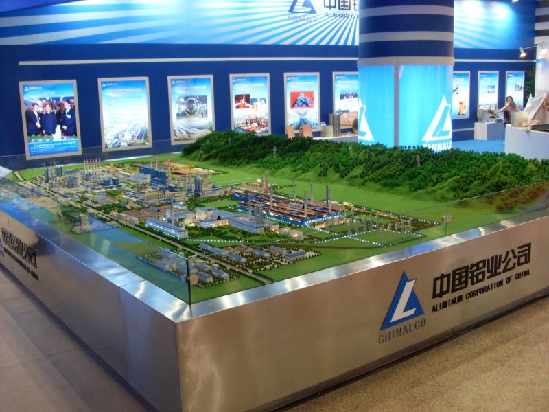 中國(guó)鋁業(yè)山西分公司廠區(qū)沙盤(pán)模型