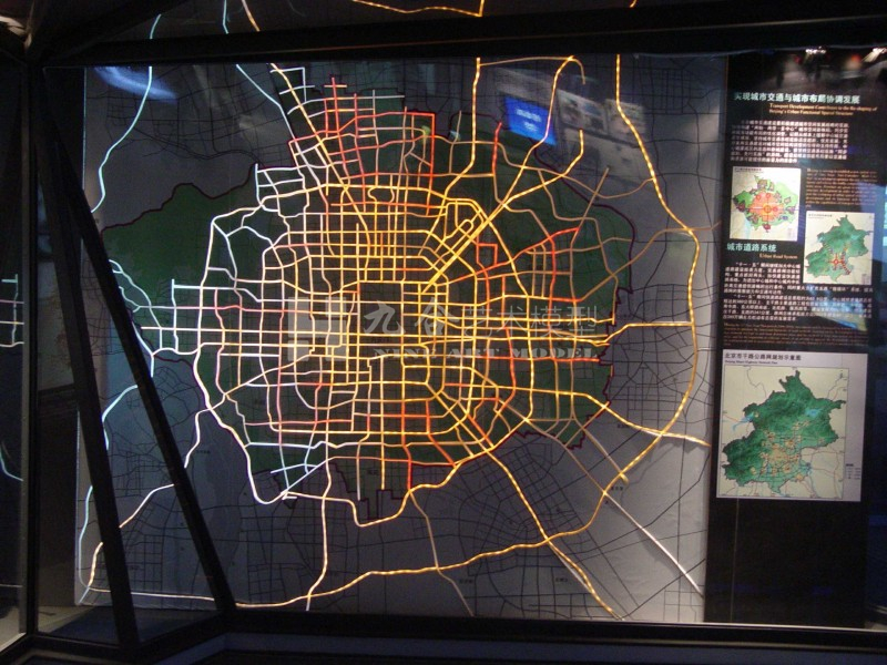 北京規(guī)劃館地圖交通模型