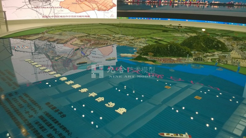 徐圩港口規劃沙盤模型