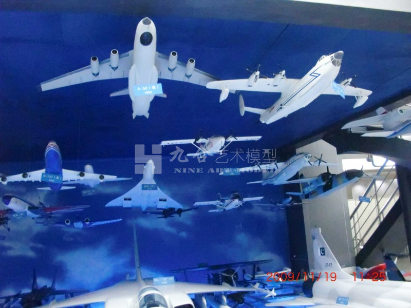 大比例動車組、飛機沙盤模型