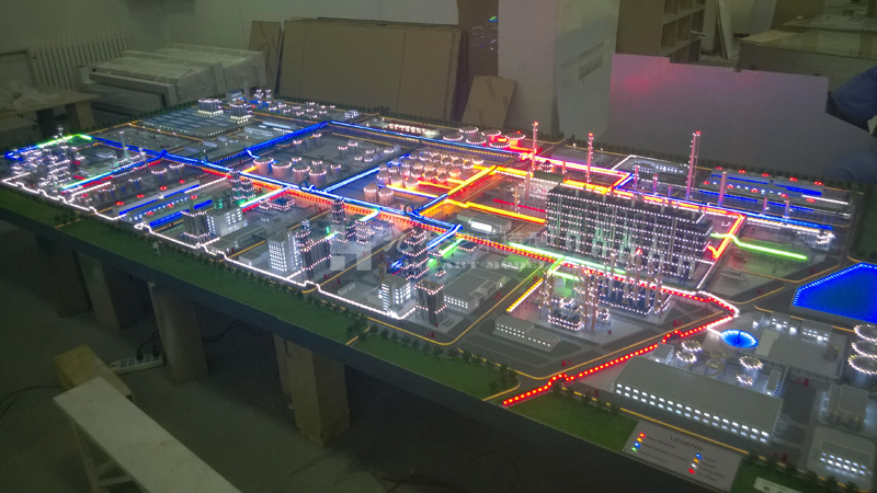 天津石油煉化沙盤模型