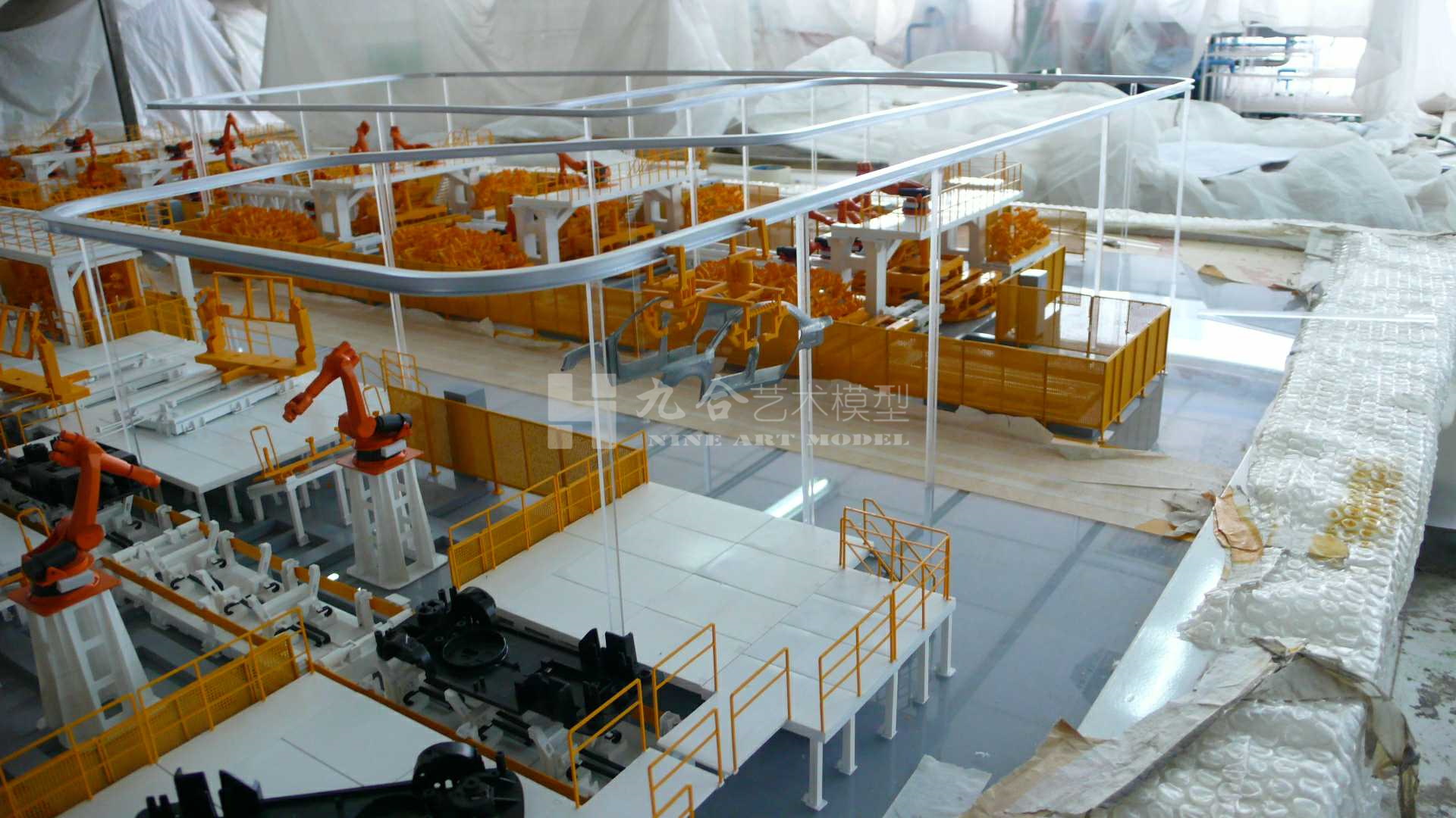 汽車(chē)生產(chǎn)線沙盤(pán)模型