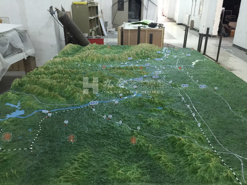 河南省地形沙盤模型